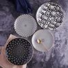6 or 8 or 10 inch geometry tableware ceramic Dinner Plate dish porcelain dessert plate dinnerware cake plate ► Photo 1/6