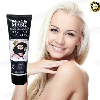 

Hot selling 1 bottle = 120g Real Volcanic mud Facial Minerals Black mask for Blackhead Remover Mask Pore Cleanser charcoal mask