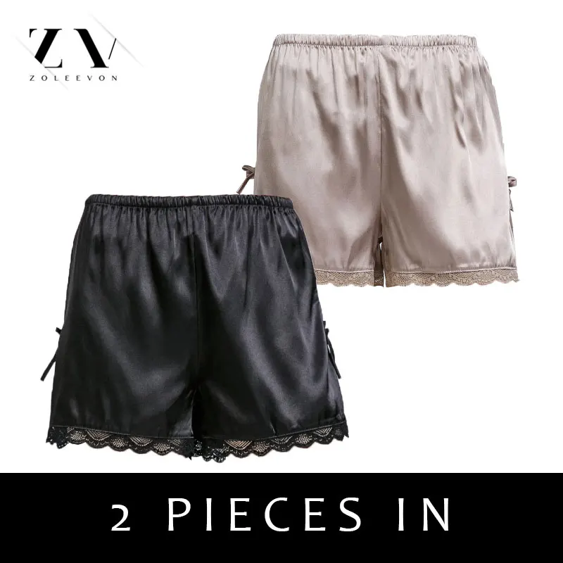 

Silk Pajamas Shorts Sets Summer Women Camisole Sexy Lingerie Women's Strap Satin Sleepwear Hot Home Wear Bottoms For Girl
