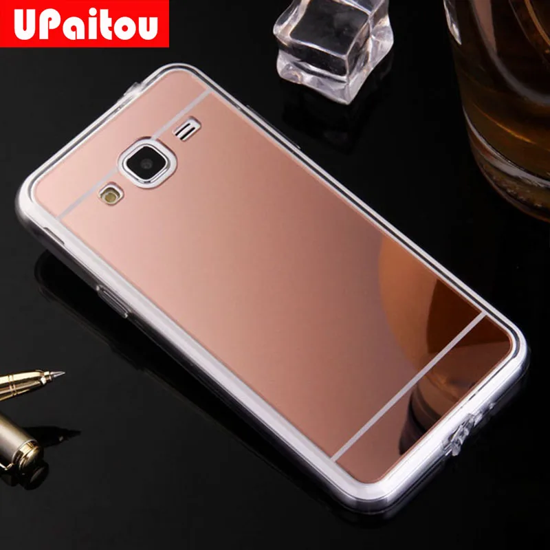 

UPaitou Mirror TPU Case for Samsung Galaxy J3 2016 J320F J320A J320M J320 Duos Back Cover Case Electroplating Soft Silicone Case