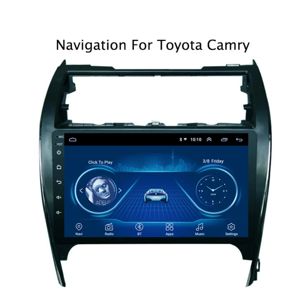 Clearance Super Slim Touch Screen Android 8.1 GPS Navigation for toyota Camry 2012 2013 2014 headunit tablets Stereo Multimedia Bluetooth 0