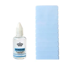 5 листов в партии Супер волосы клейкие ленты+ 30 мл волос клейкие ленты remover для наращивания волос 4 см x 0,8 48 шт. Экстра retape для волос