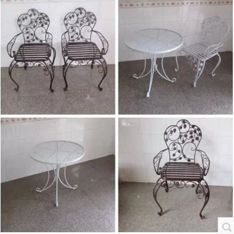 Continental Iron outdoor furniture leisure furniture combination of three piece patio balcony