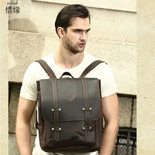 Многофункциональный Пояса из натуральной кожи рюкзак Для мужчин рюкзак мужской моды школьный рюкзак сумка большой кожаный рюкзак большой коричневый