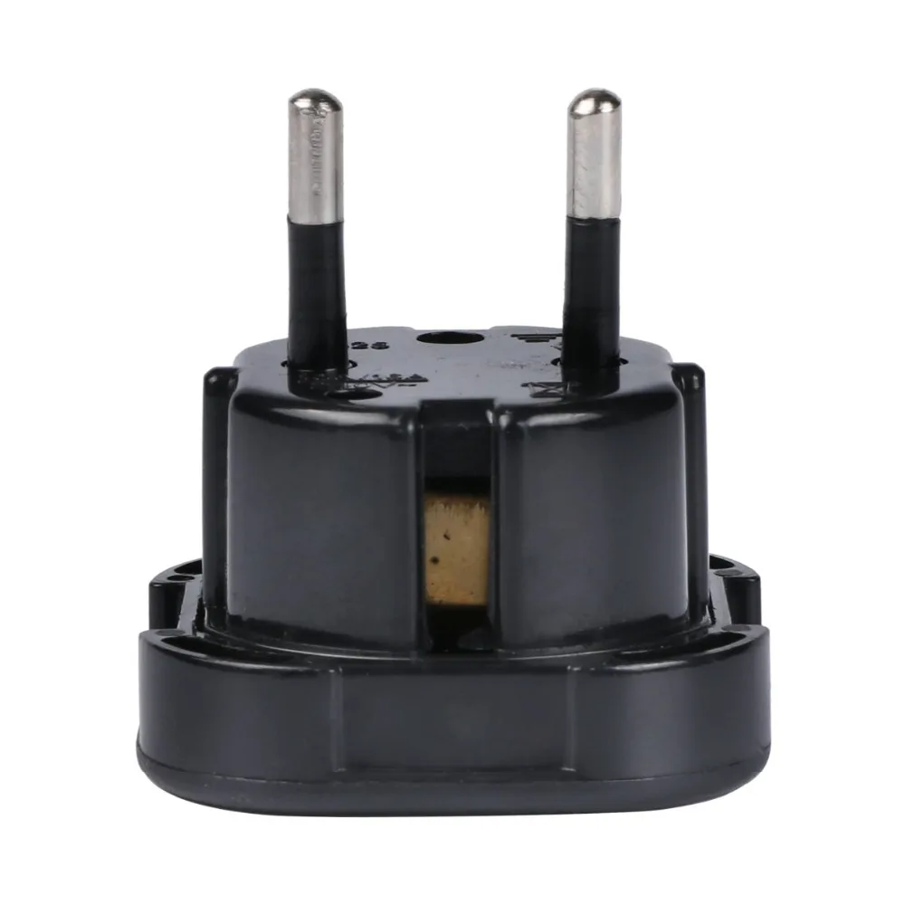 2PCS/LOT Universal Travel Adapter UK to EU Euro Plug AC Power Charger