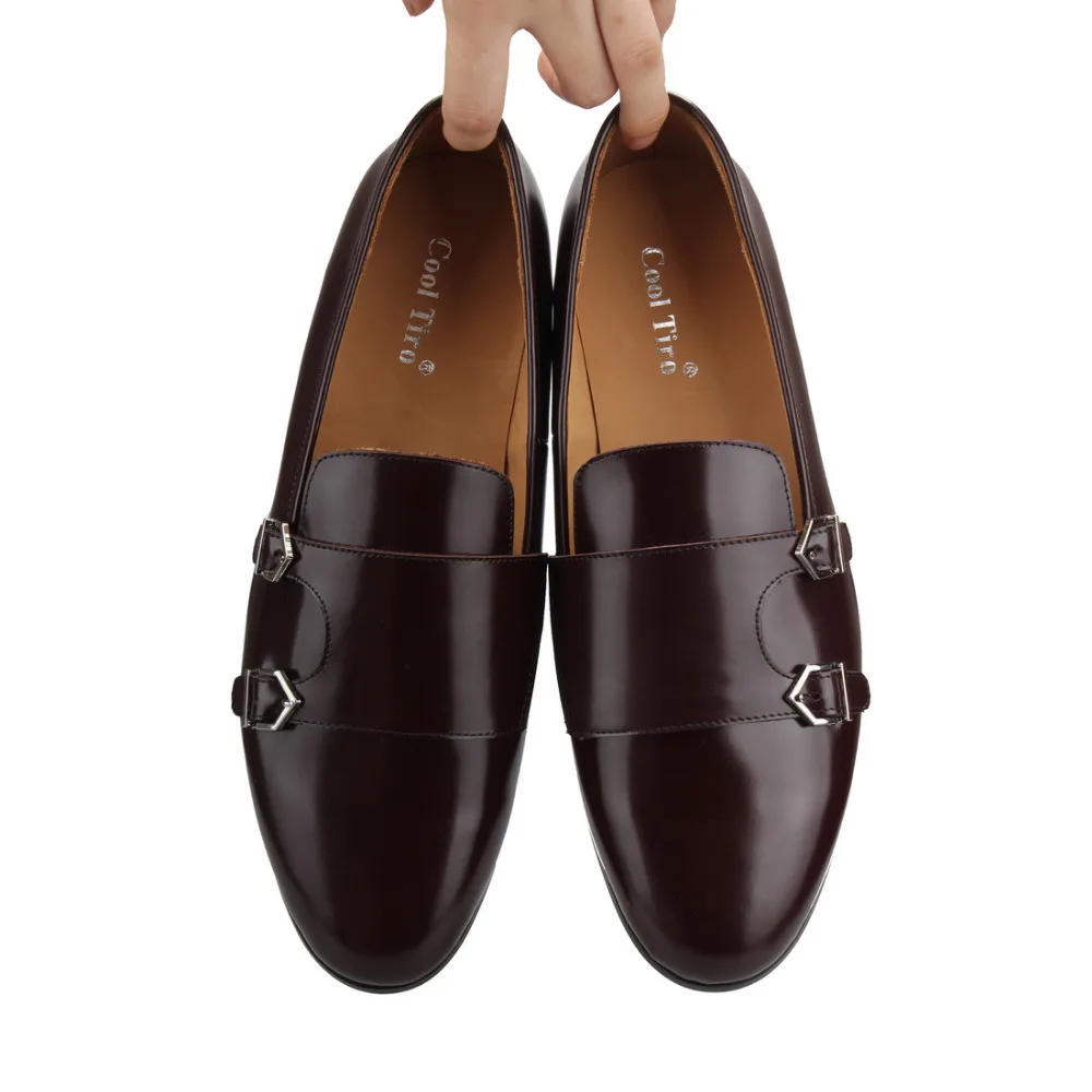 Polished Leather Double-Monk Loafers (8)