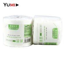 Высокое качество 1 рулон 18 м одноразовые утолщаются хлопок макияж тату стиральная лицо ногтей Красота аксессуары из ткани накладки тампоны