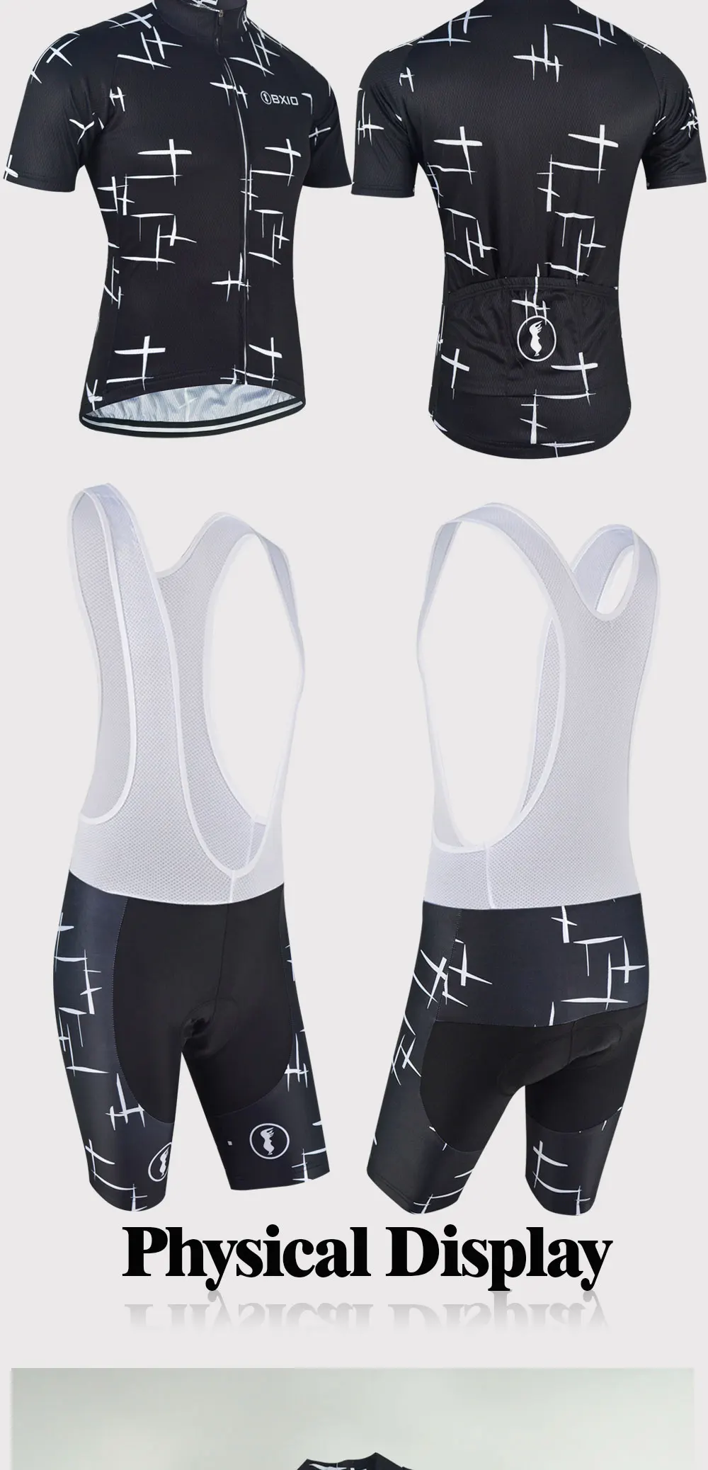 BXIO Велосипедная форма черный велосипед носить мужские велоспорта Ропа Ciclismo велосипедов Короткая одежда летом езда Униформа 148