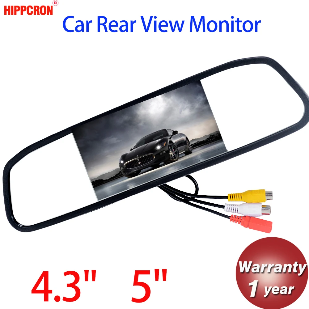 

Car Monitor 4.3" 5"Screen For Car Rear View Reverse Camera TFT LCD Rear view Mirror Display 4.3 Inch 5 Inch Color HD