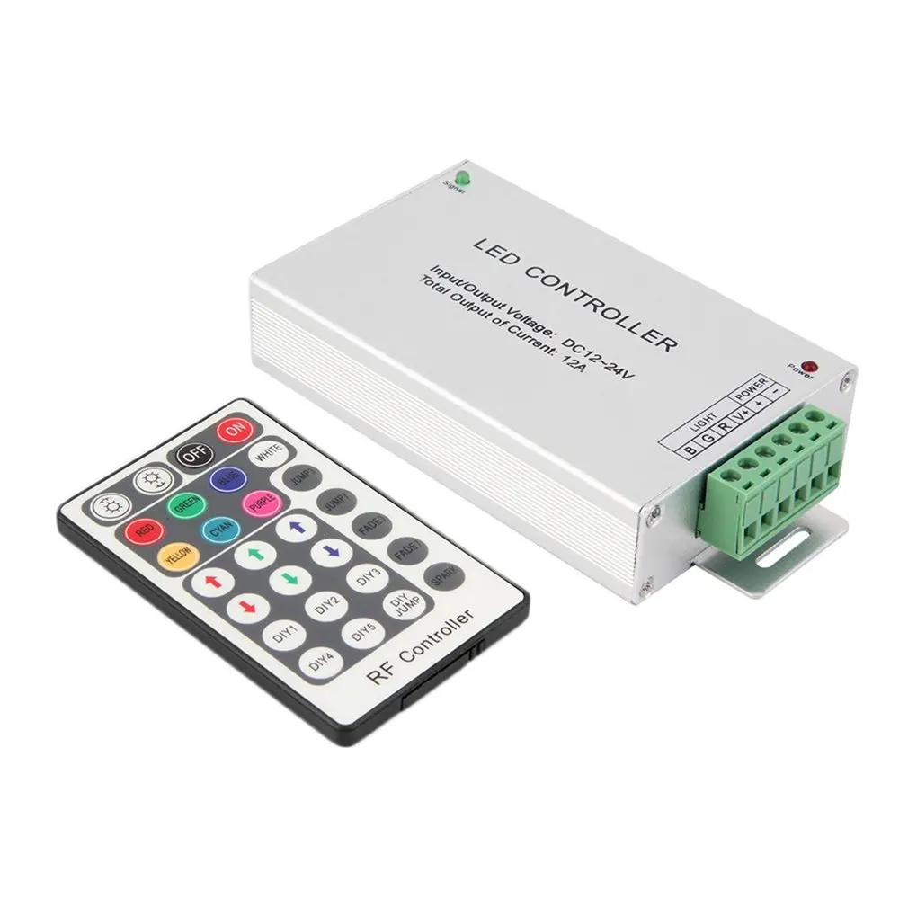 

RF RGB Wireless 28 Key Remote Controller For LED String Light Dimmer 12-24V --M25