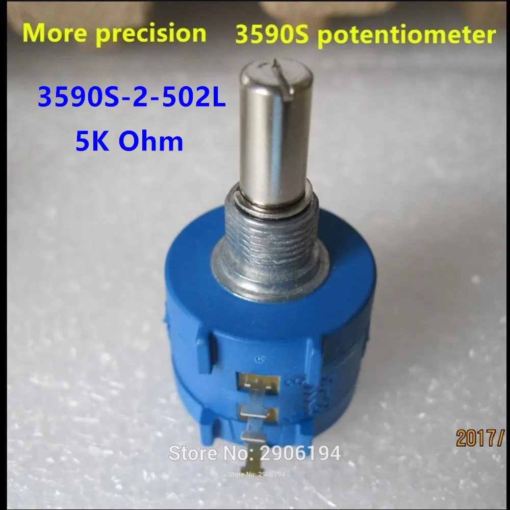 10 шт. 3590S-2-502L 3590 s 5 K потенциометр переключатель 10 колец прецизионный регулируемый резистор мульти поворотный потенциометр 3590s-2-502l