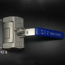 304 редуктор из нержавеющей стали порт 1 шт. шаровой клапан DN50 " BSP Женский для воды, газа, масла 16 бар 0-80 C