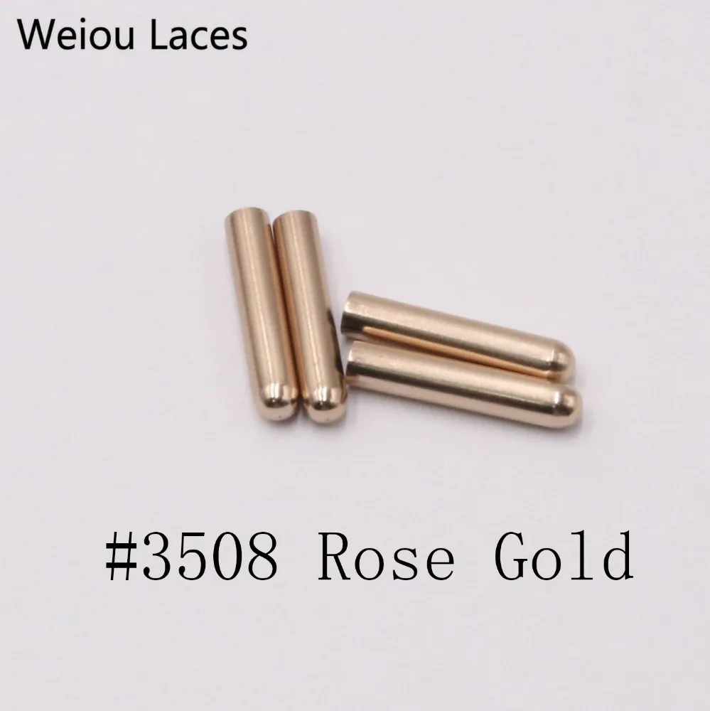 Weiou 4pcs/1set 4.3x22mm Metal Shoelace Tip Shoe Decorations Products Replacement Laces Head Aglets Boots Garment Accessories