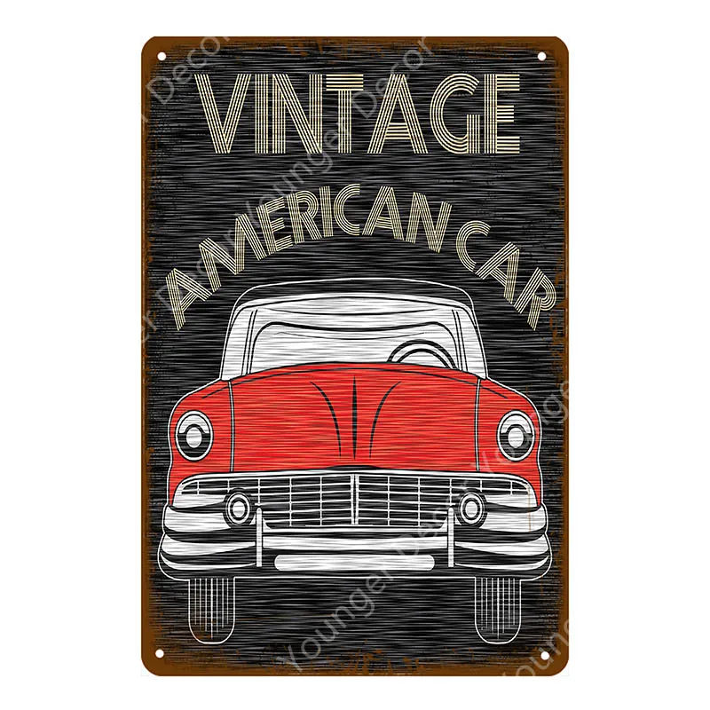 Уличный классический автомобильный металлический знак американский Route 66 винтажная тарелка для паба бара клуба гаража домашний декор настенная живопись плакат - Цвет: YD2868F