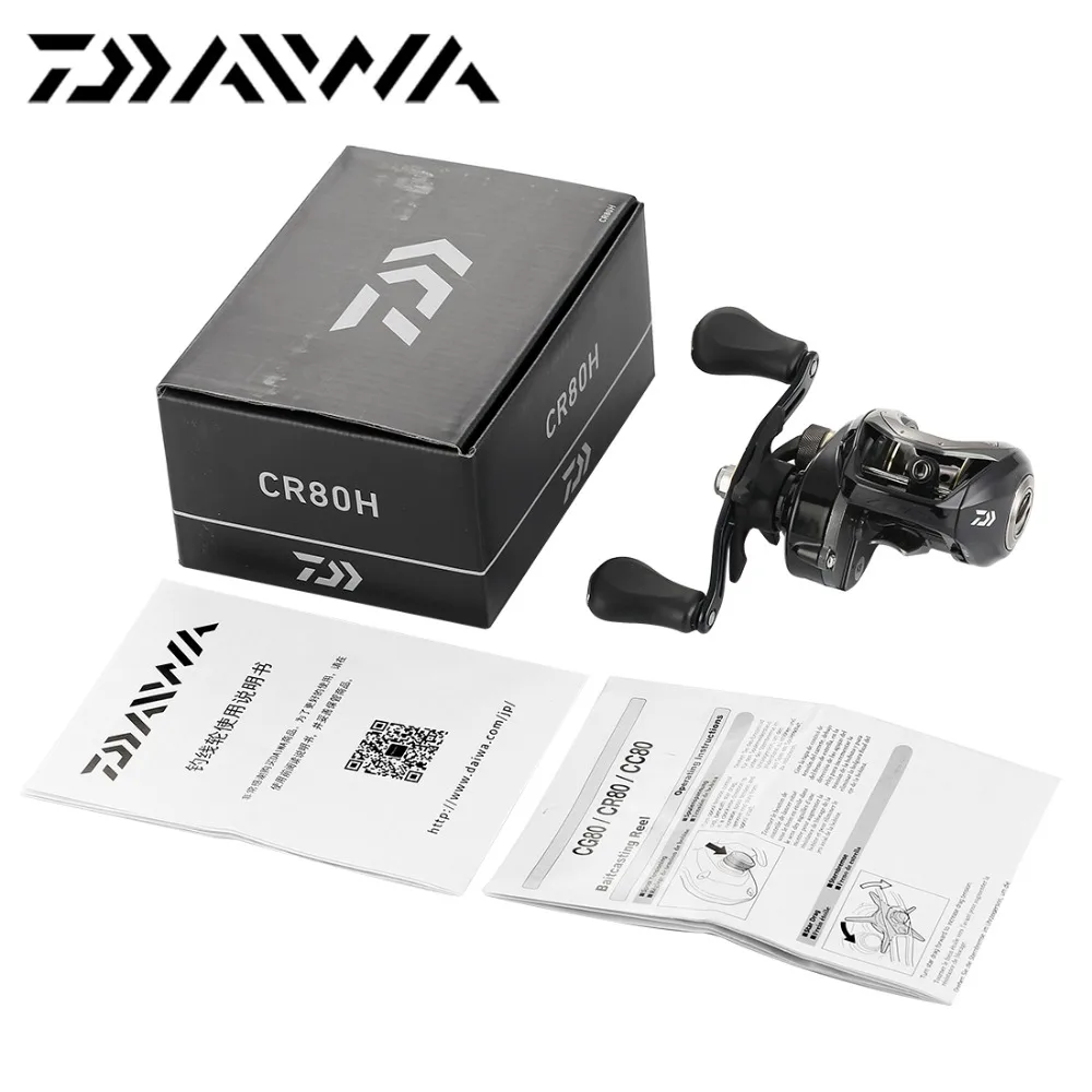 2018 Оригинальный Daiwa CR 80 H 80HL baitcasing Рыболовная катушка 8BB 6 8: 1 Передаточное число 7 кг