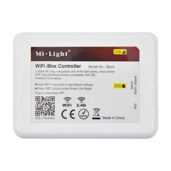 

Mi. Light Smart Wifi Controller iBox DC5V / 500mA 2.4g mobile phone IOS / Andriod control Led RGB lighting controller Led Dimmer