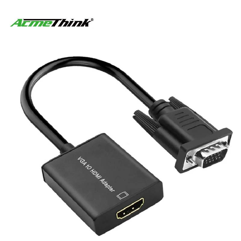 VGA TO HDMI Cable Converter Adapter,HD 1080P TV AV HDTV Video Adapter