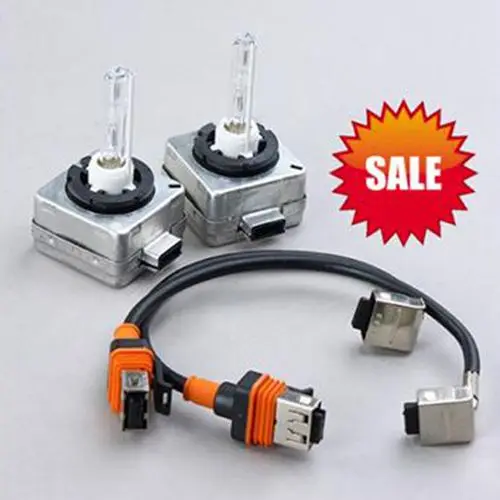 

2pcs AC 12v 35W D1S bulb 4300k 6000k 8000k 10000K 12000K HID xenon replacement bulb for Car Headlight+Extension cable adapter