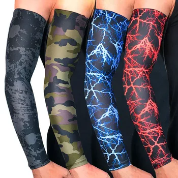 

Sports Cycling Arm Sleeves For Arms Running Basketball Compression Arm Warmers Ciclismo Elbow Protector Pads Support 1 PCS