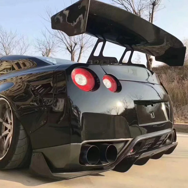 Большой Барб задний спойлер, крыло, багажник для Nissan GTR Ford Mustang Toyota GT86 Subaru BRZ все седан купе углеродного волокна/FRP