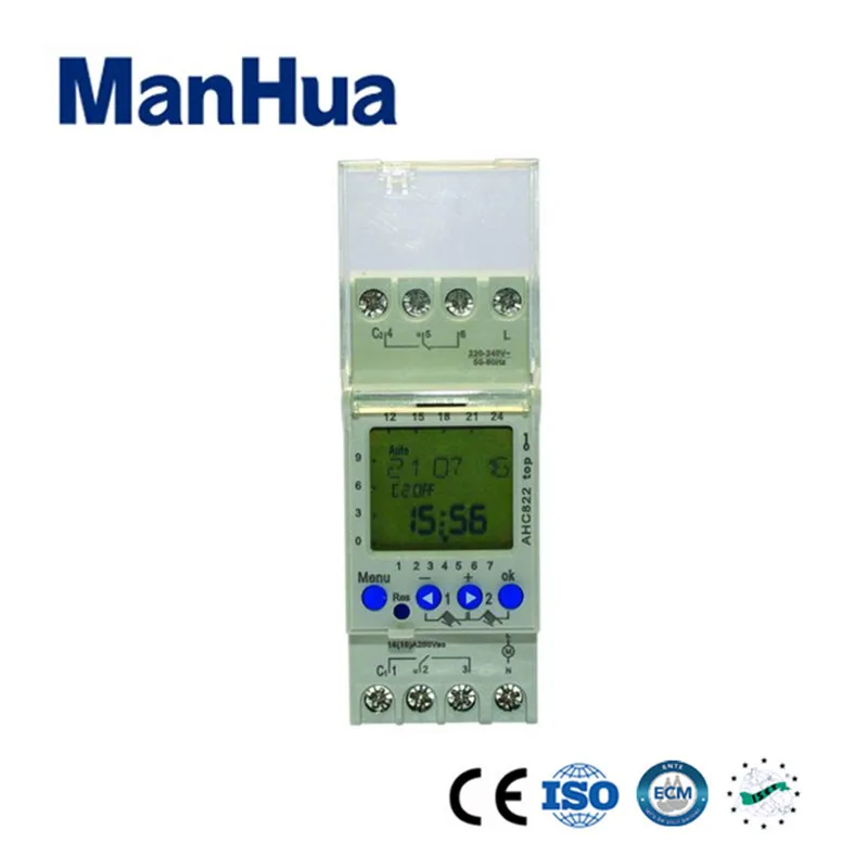 

Manhua Weekly Timer Switch Electronic Programmable for the Kitchen or Home Use Digital Timer Switch