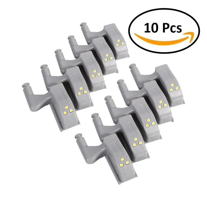 

Universal 10PCS Inner Hinge LED Sensor Light For Kitchen Bedroom Living Room Cabinet Cupboard Closet Wardrobe Night Light