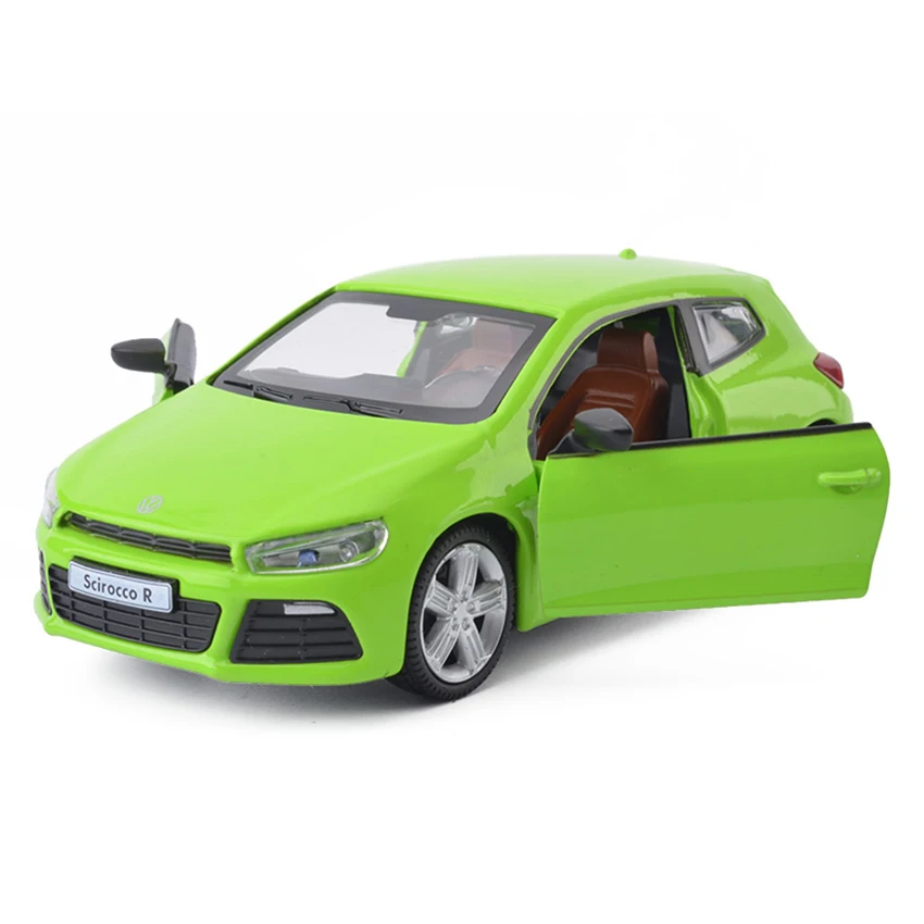 

1:32 Scirocco Coupe Simulation Toy Vehicles Model Alloy Pull Back Children Toys Genuine License Collection Gift Off-Road Kids