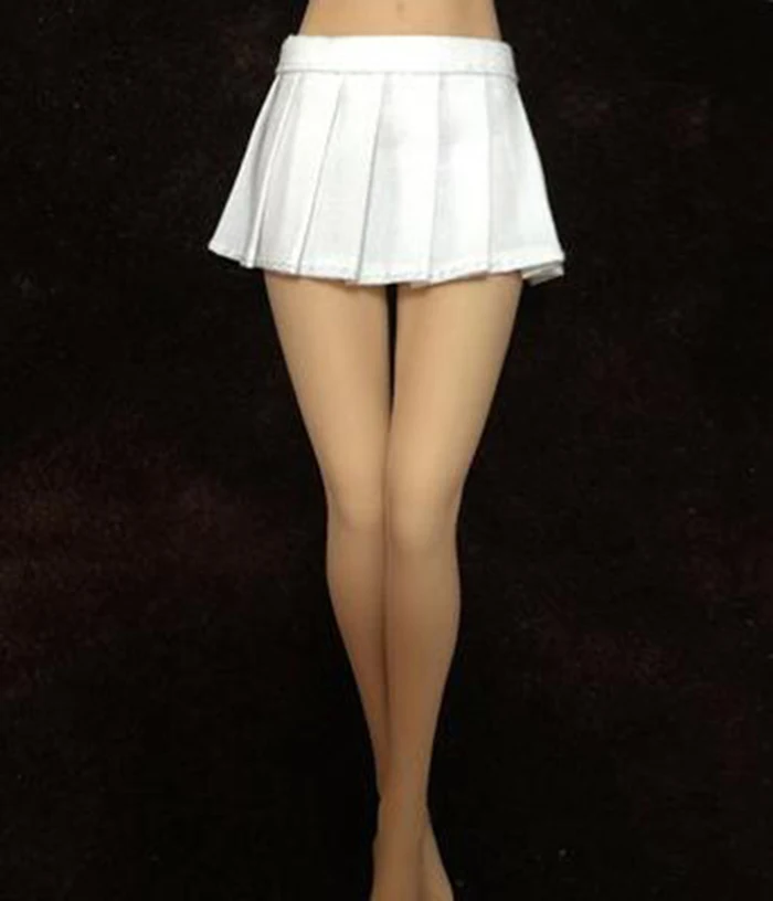 1/6 короткая юбка белая/черная Студенческая фигура одежда Женская плиссированная
