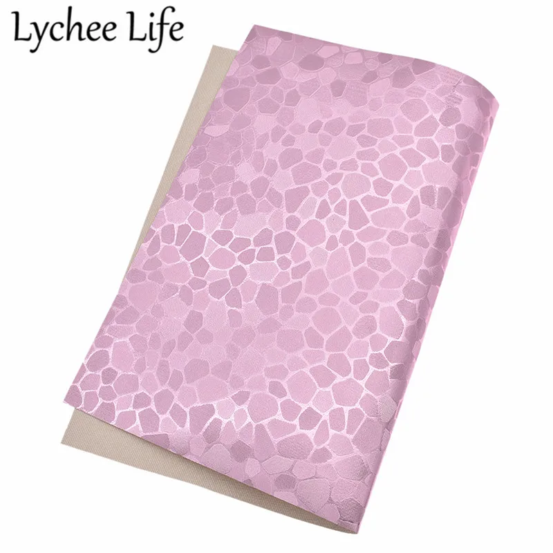 Lychee Life цветная Синтетическая кожаная ткань A4 мраморная набивная ПВХ ткань DIY для пошива домашней одежды аксессуары для одежды