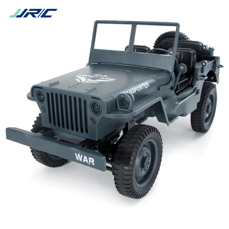  JJRC Q65 1:10 RC Car 2.4G 4WD Convertible Remote Control Light Jeep Four-Wheel Drive Off-Road Milit