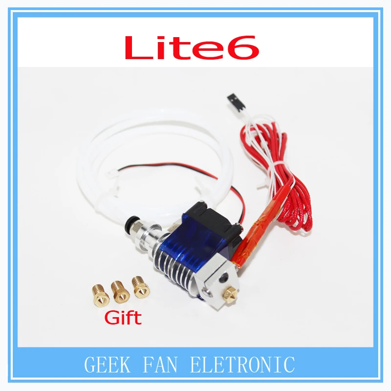 

3D printer Lite6 Full Kit - 1.75mm Universal with Bowden add-on 12v/1.75mm/ 0.3mm/0.4mm/0.5mm remote Filament extruder nozzle