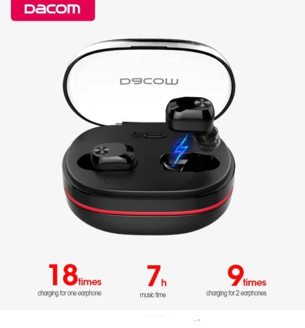 Беспроводная мини гарнитура DACOM K6H Pro K6P TWS Hi Fi стерео Bluetooth наушники для iOS|Наушники