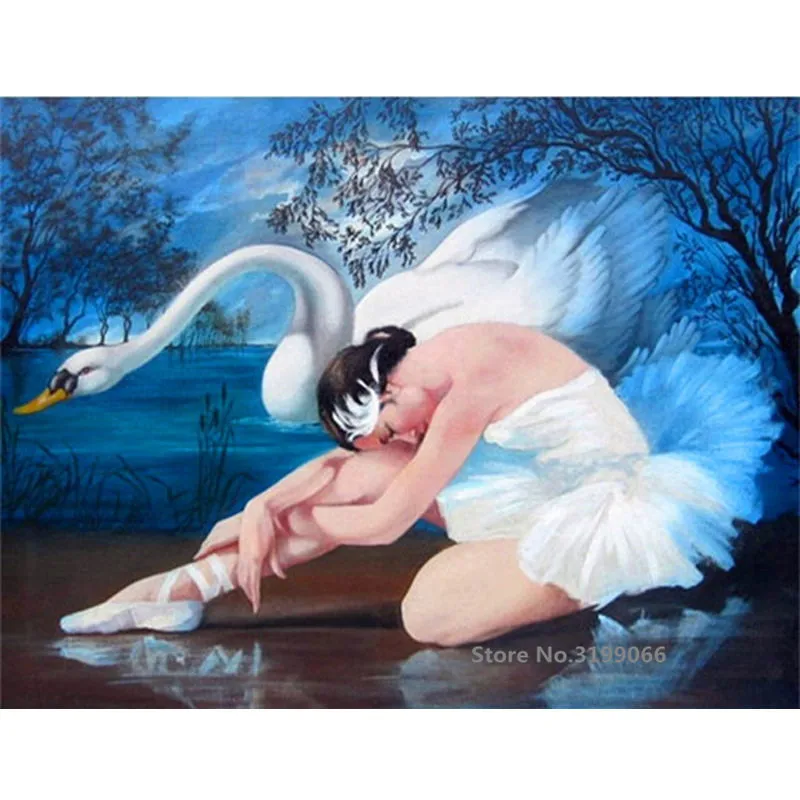 

DIY Frame Beauty Lady Acrylic DIY Painting By Numbers Wall Art Pictures For Wedding Decoration Drop Shipping RA3391