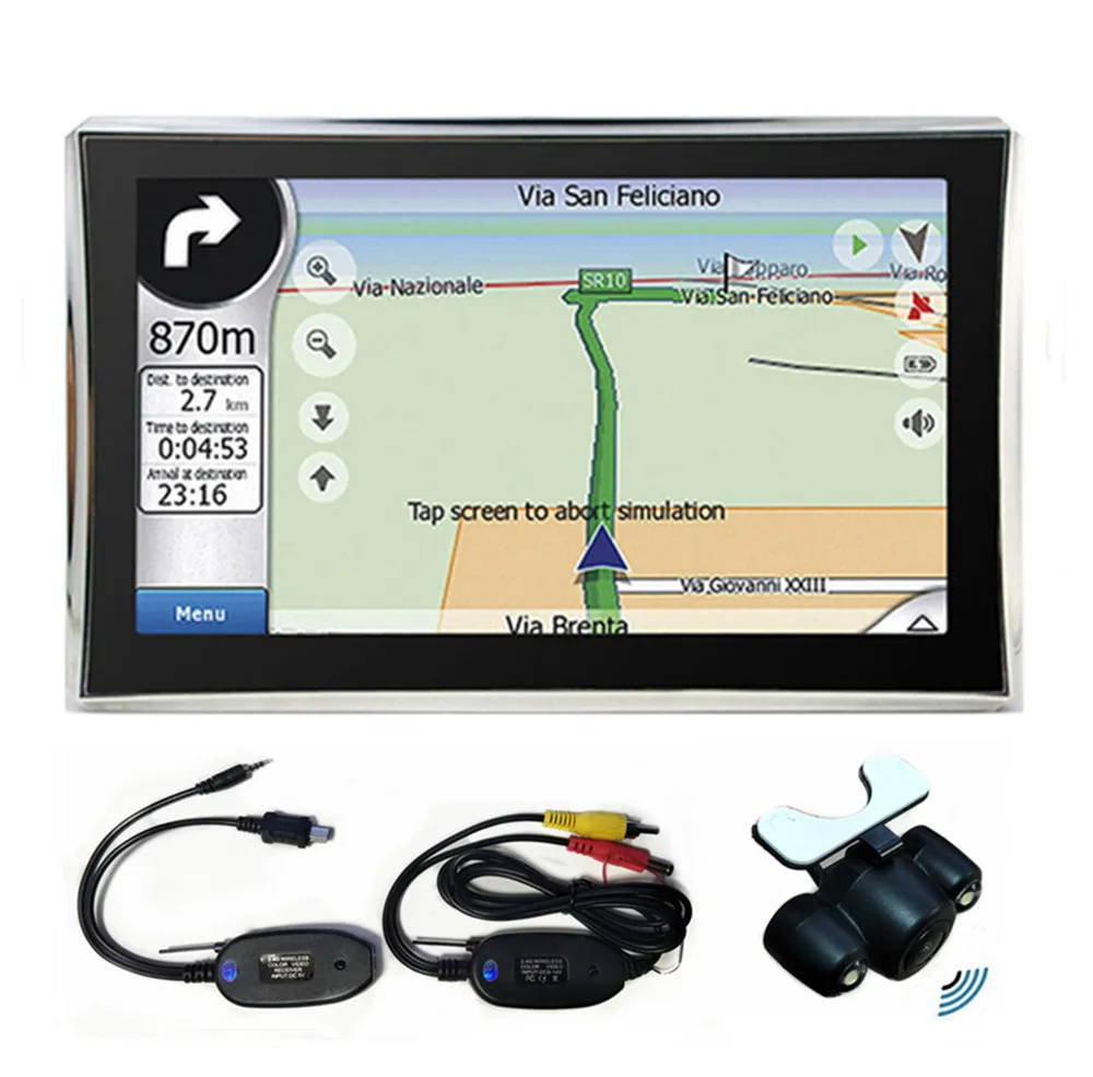 7 дюймовая Автомобильная GPS навигация 8 Гб Sat Nav с бесплатными новыми картами