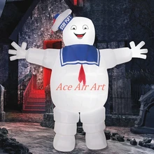 Рекламные гигантские надувные Мультяшные модели Снеговик надувной Зефир человек для мероприятий