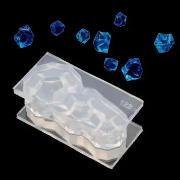

12 Faceted Diamond Silicone Resin Molds Earring Pendant Necklace Mold Jewelry Tools
