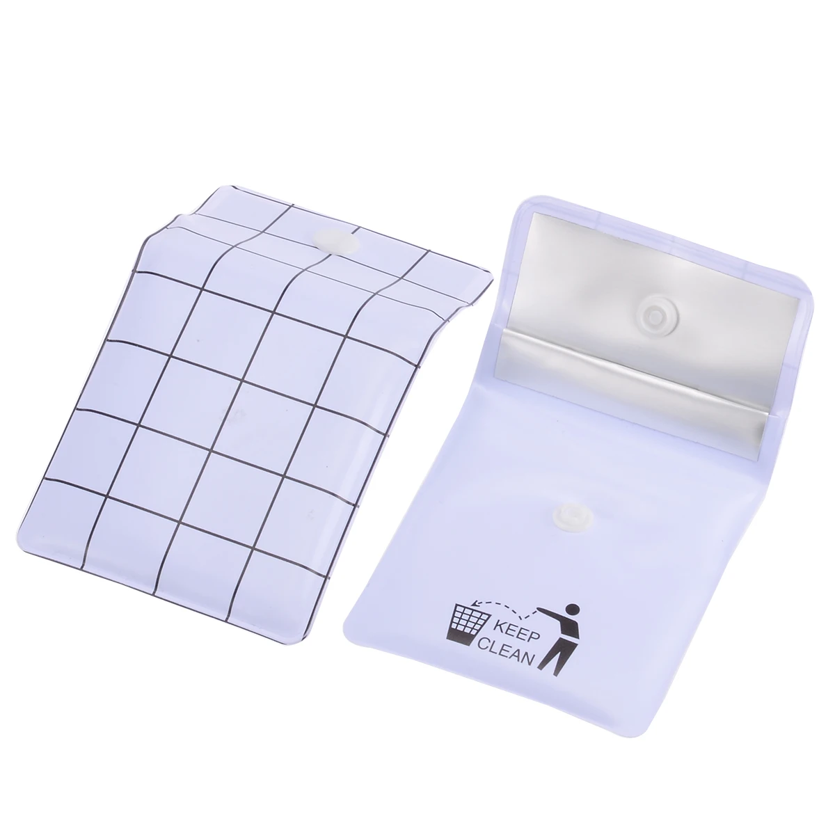 2pcs New PVC Ashtrays Bag Portable Pocket Ashtray Outdoor Smoking Cigar Cigarette Ash Tray Storage Bag