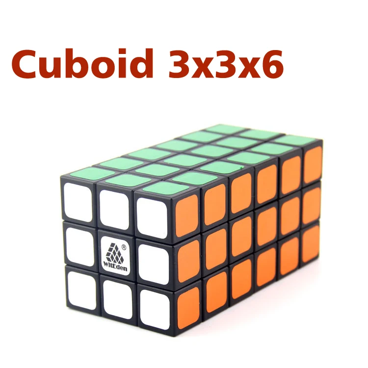 

WitEden Cuboid 336 Cube Black/transparent-Green Speed cubing For Collectors X'mas gift Brithday Cubexyz