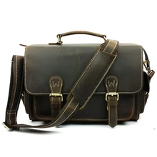 Trend SLR camera bag crazy horse leather messenger bag laptop shoulder new wholesale trade