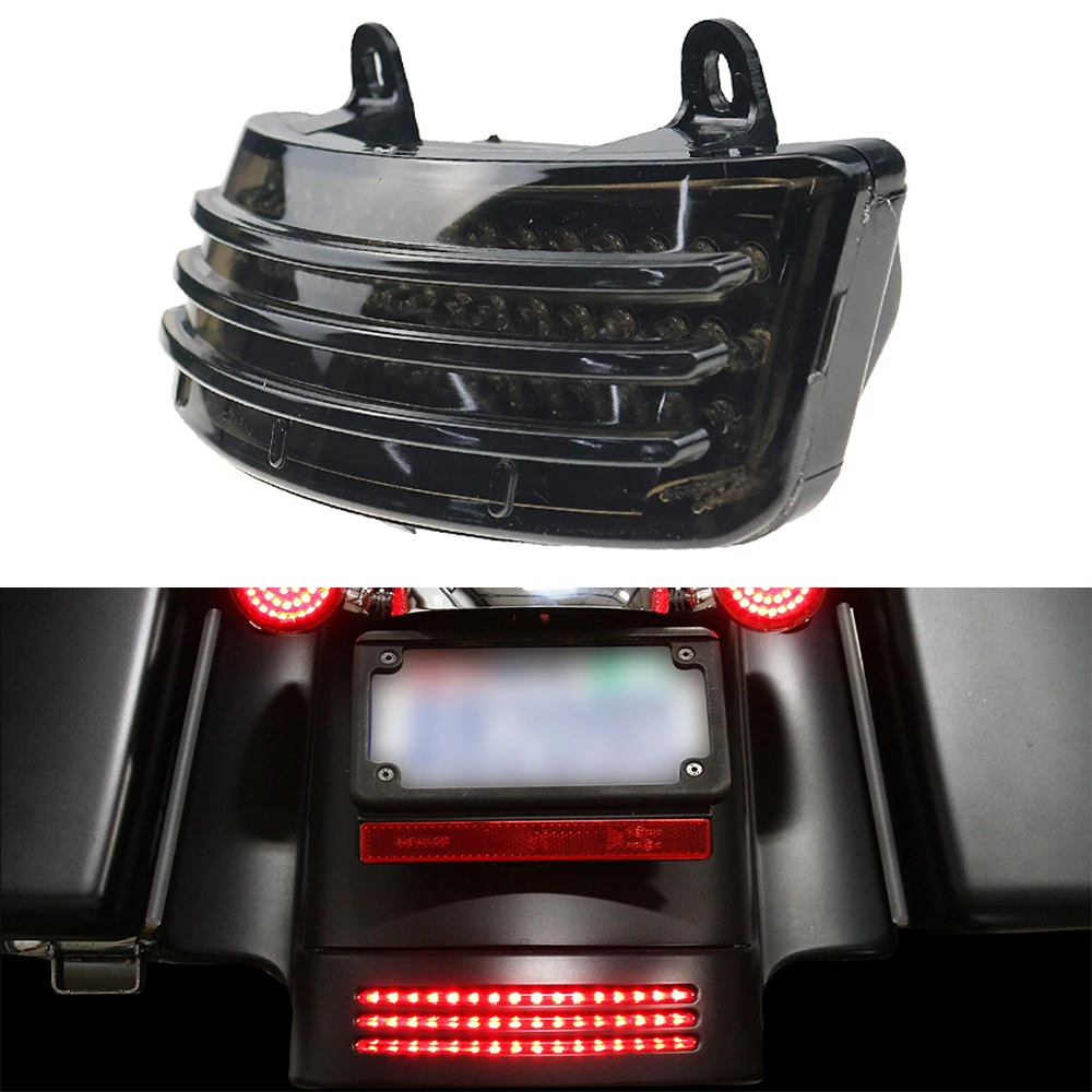 

Touring Street Glide 2014-2019 Motorcycle Tri-Bar LED Rear Tail Brake Fender Tip Light Smoke Road Glide 2015-2019 Models