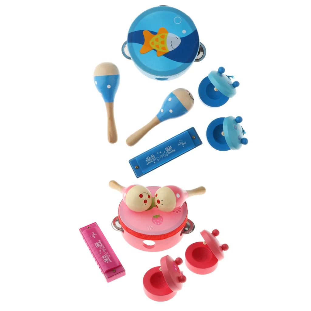 Percussion Set  Children Toddlers Music Instruments Toys Band Rhythm Kit For Baby