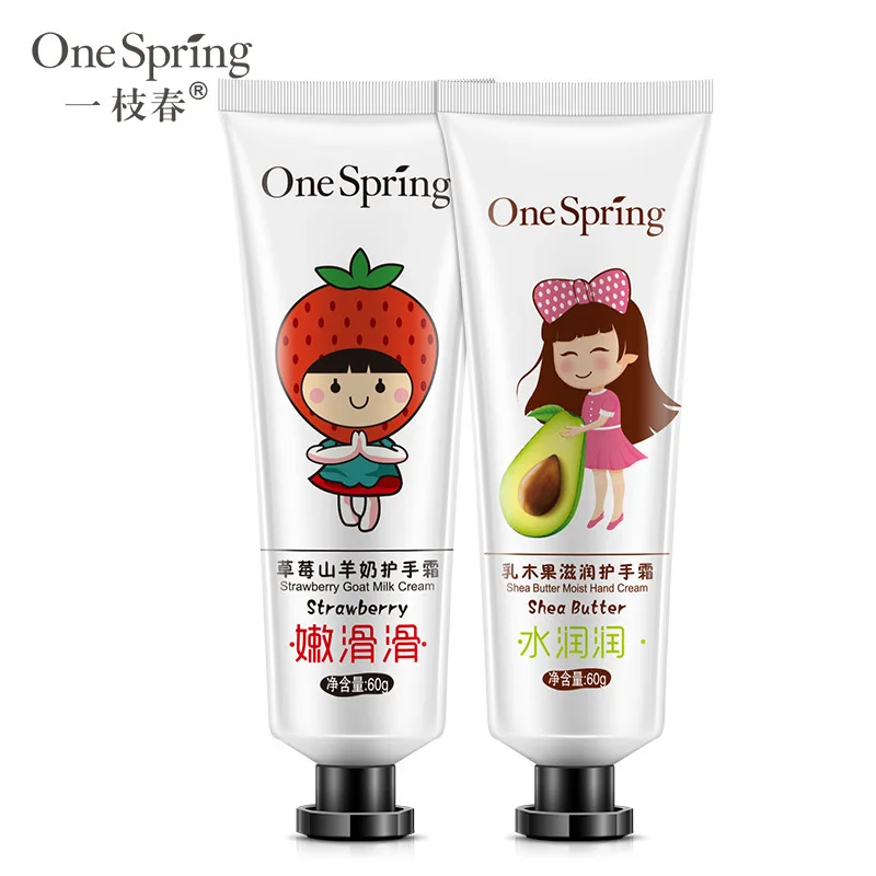 Onespring клубника козьей крем для рук анти растрескиванию кожи Средства ухода