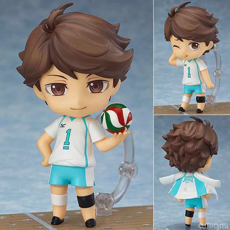 Nendoroid Haikyuu ПВХ фигурка~ Oikawa Tooru, Kenma Kozume, Tobio Kageyama, Hinata Syouyou~ Аниме Коллекция Модель игрушки куклы