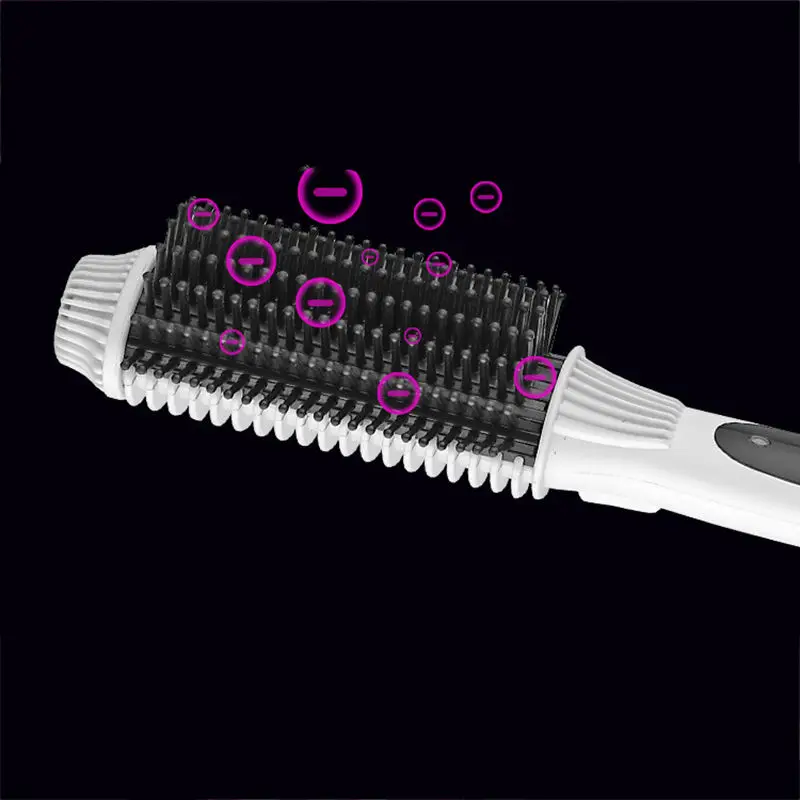 Pro Анти-ошпарить электрическое выпрямление быстро выпрямитель для волос гребень щипцы для завивки