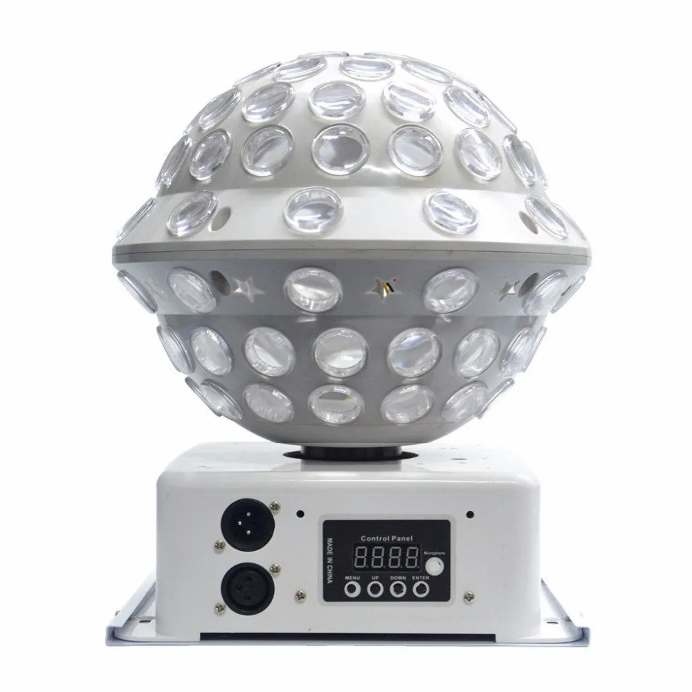 AUCD 360 RGB كامل لون LED ماجيك كريستال مصباح كروي ليد لحمامات السباحة DMX ديسكو تدوير تتحرك راي المنزل DJ حزب تظهر العارض أضواء للمسرح MB-2