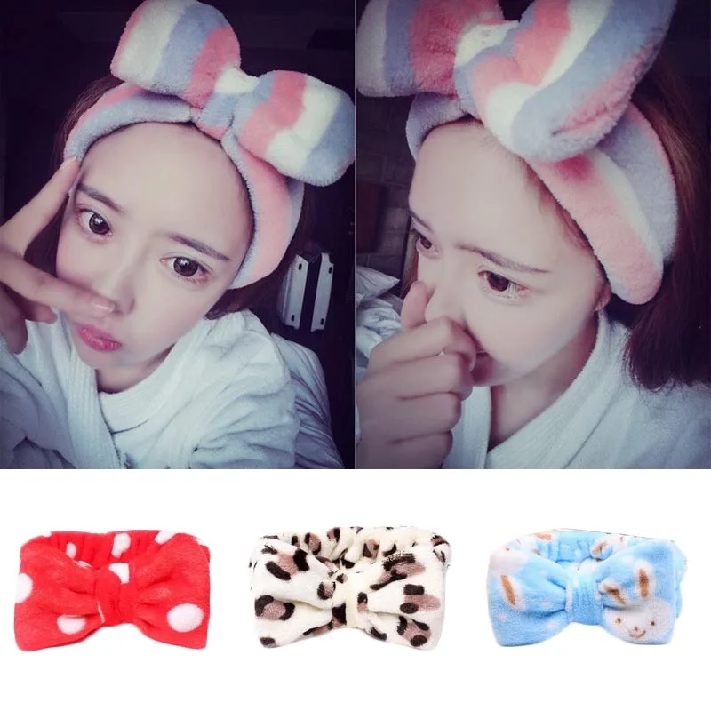 

1PCS Fashion elastic hair turban for women bow hair ribbon bandana knot headband girls head wrap sweat band headwrap accessories