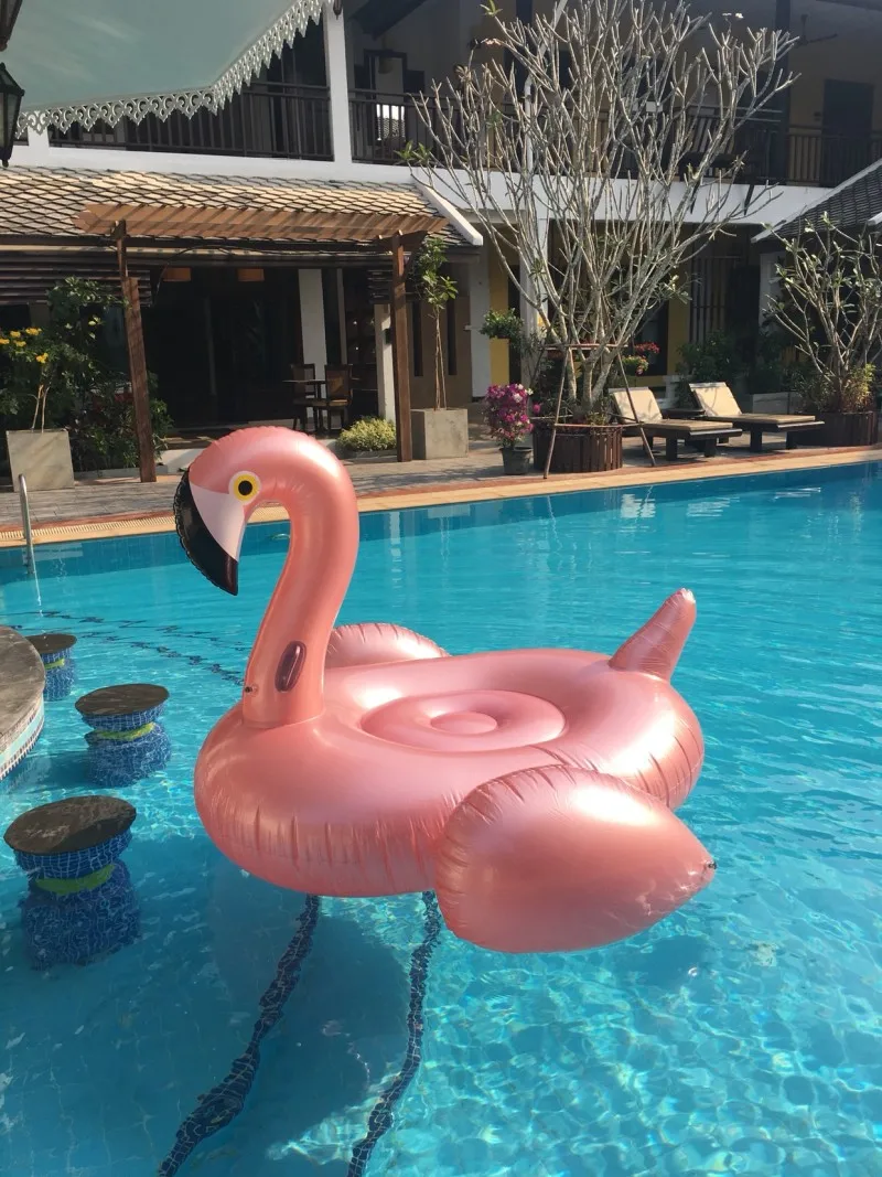 190 см гигантский надувной фламинго бассейна воды матрас надувной Плавание ming кольца INS Лидер продаж Фламинго Плавание поплавок бассейн