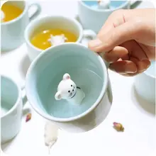 3D mignon animal dans la tasse super de voir mark tasse 12 animaux différents jus de tasse de lait à la main meilleur cadeau tasses