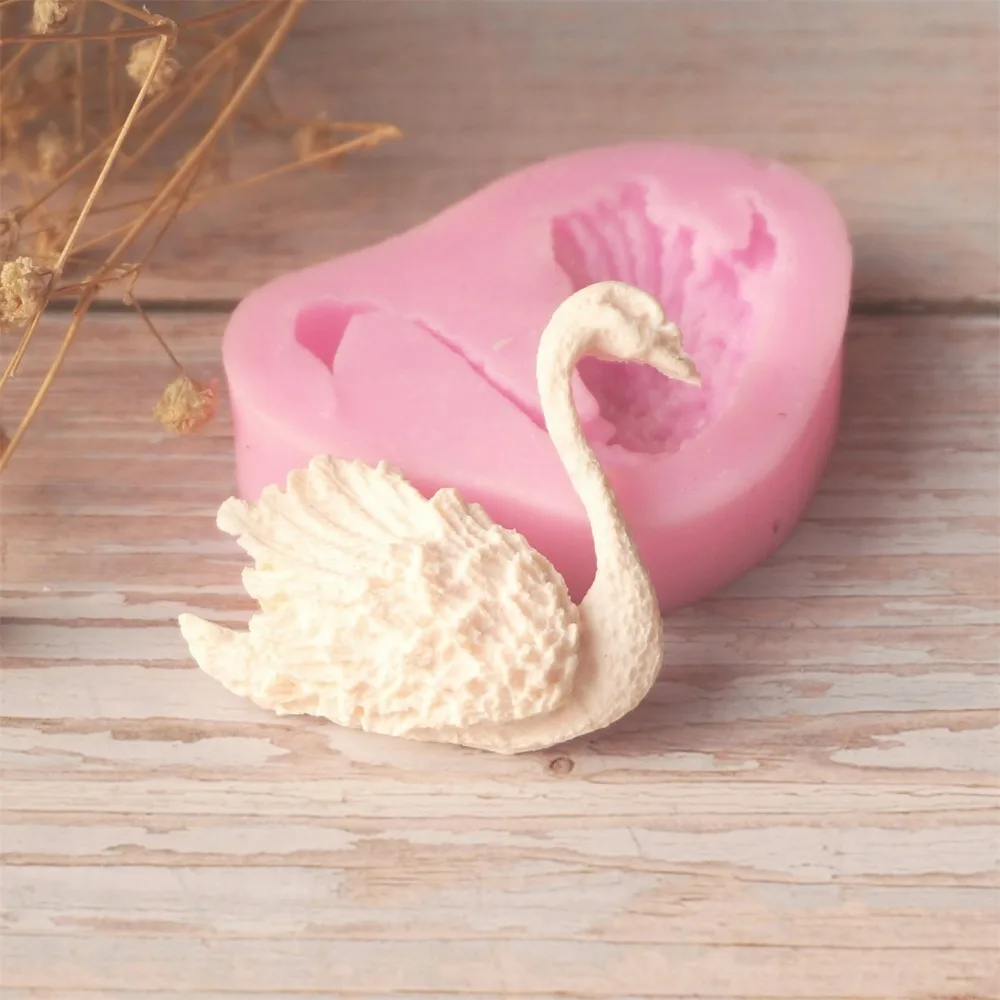 Sugarcraft The Swan Stampo In Silicone Stampo Per Fondente Strumenti Per Decorare Torte Stampo Per Cioccolato Gumpaste