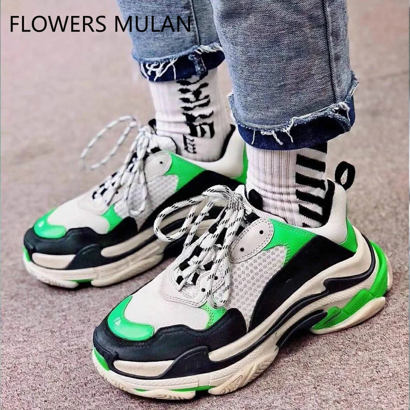 platform sole sneakers